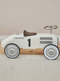 My 1st Years personalised white metal ride on car - British product
