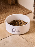 No Ordinary Gift personalised ceramic pet bowl 15cm, imported from the UK