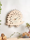 No Ordinary Gift personalised wooden hedgehog clock (British brand)