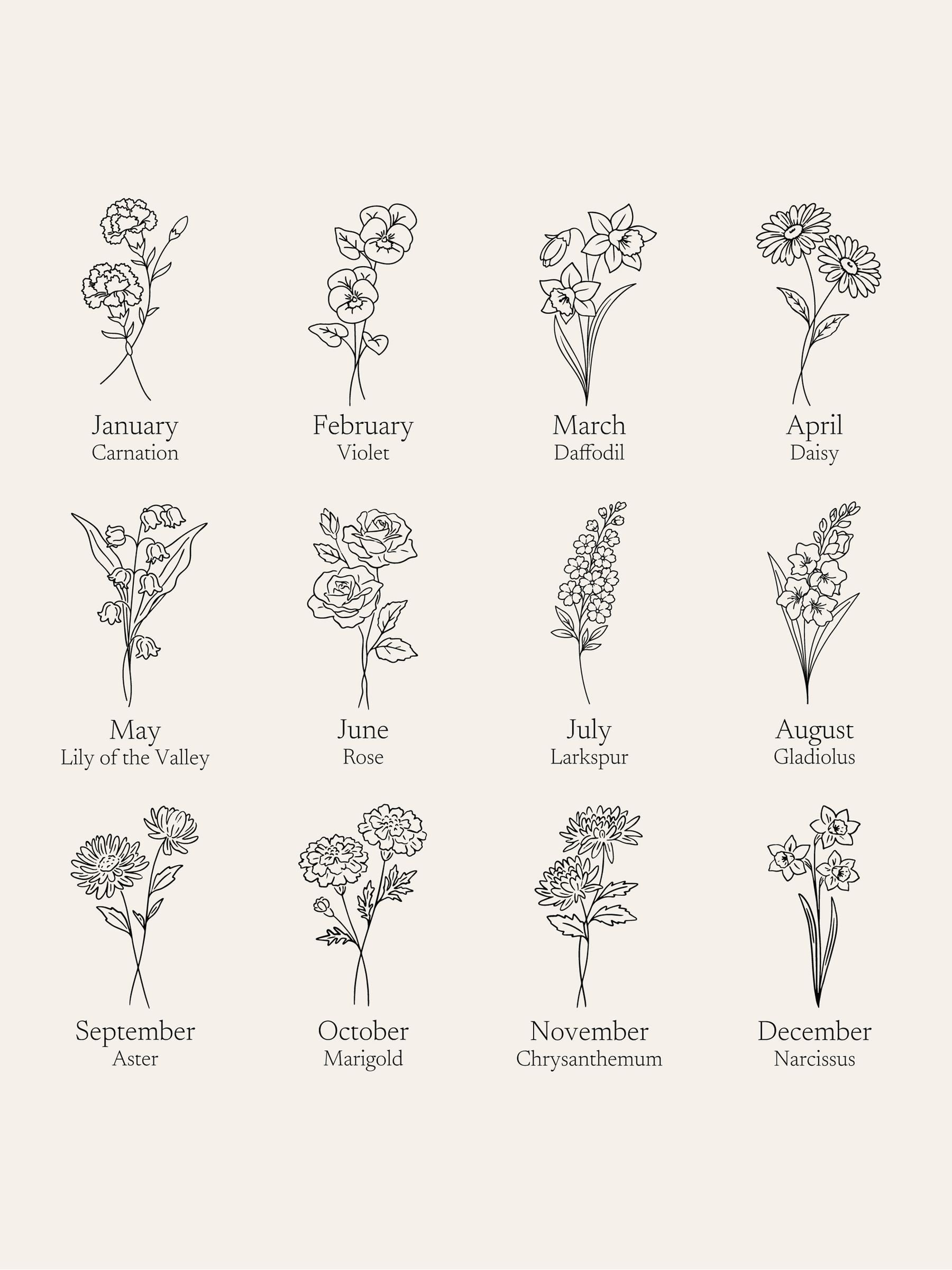No Ordinary Gift personalised birth flower photo frame 24.5x19.5cm - British product