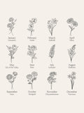 No Ordinary Gift personalised birth flower photo frame 24.5x19.5cm - British product