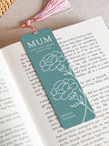 No Ordinary Gift personalised birth flower bookmark with tassel, UK version