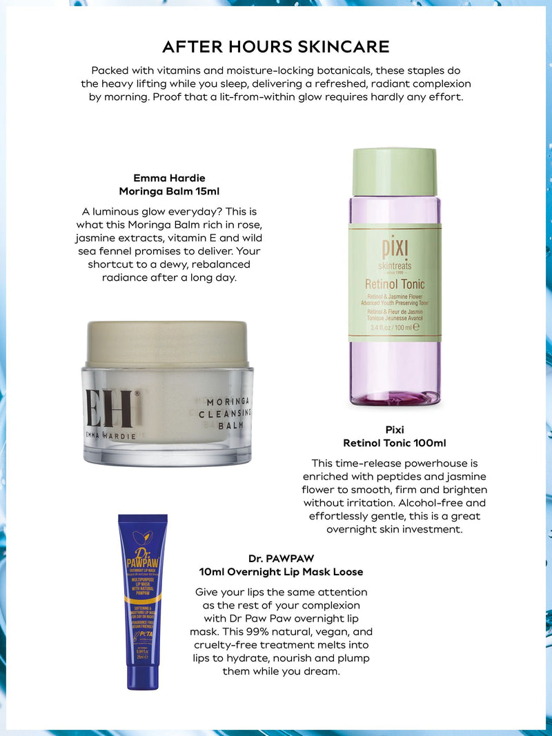 After Hours Skincare Beauty Box by Elemis and bareMinerals, UK version