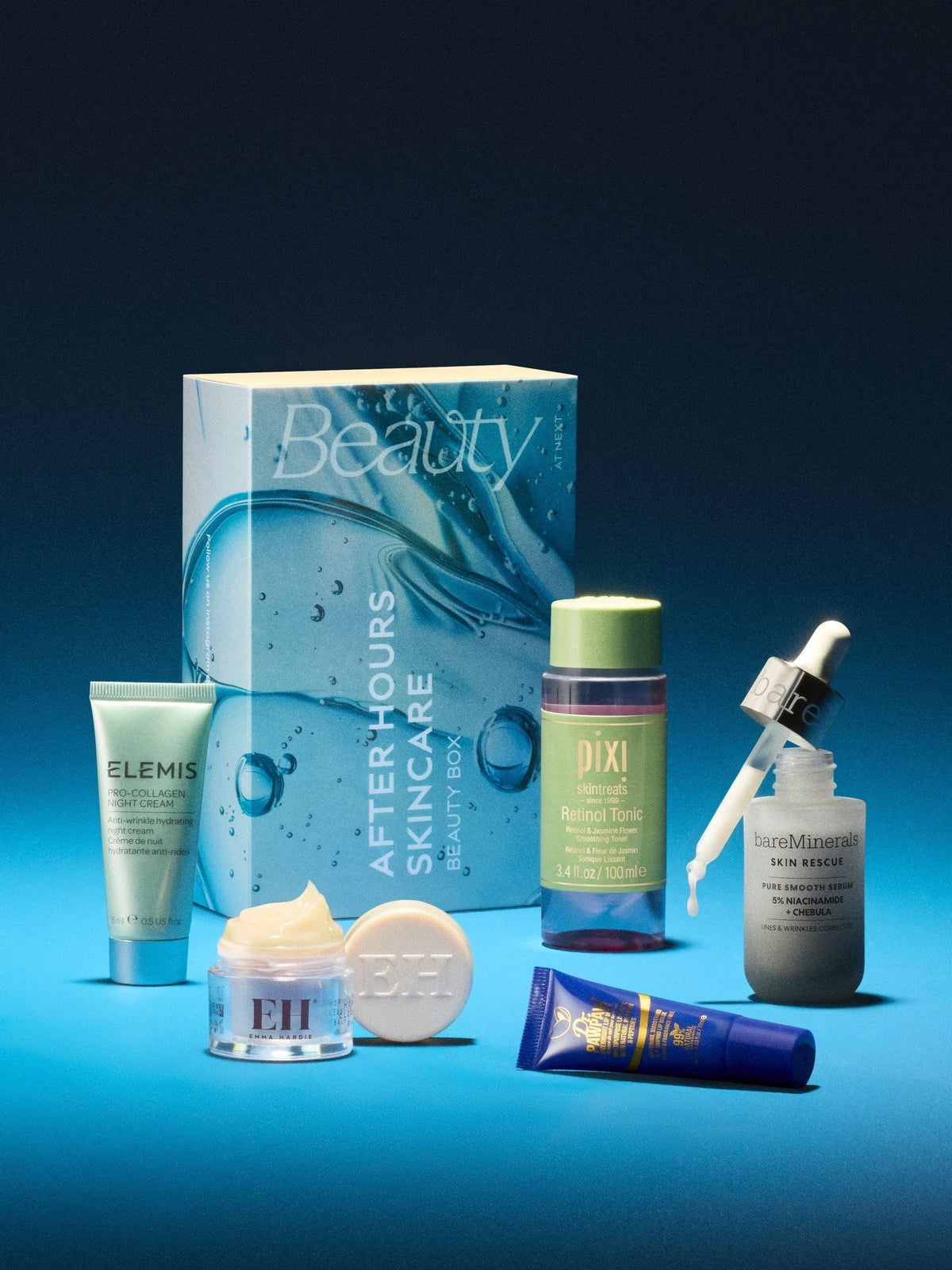After Hours Skincare Beauty Box by Elemis and bareMinerals, UK version