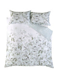 Designers Guild platinum silver Fleur Blanche pillowcase set, imported from the UK