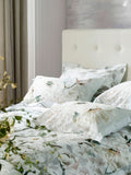 Designers Guild platinum silver Fleur Blanche pillowcase set, imported from the UK