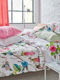 Designers Guild fuchsia pink Japanese magnolia pillowcases set (British brand)
