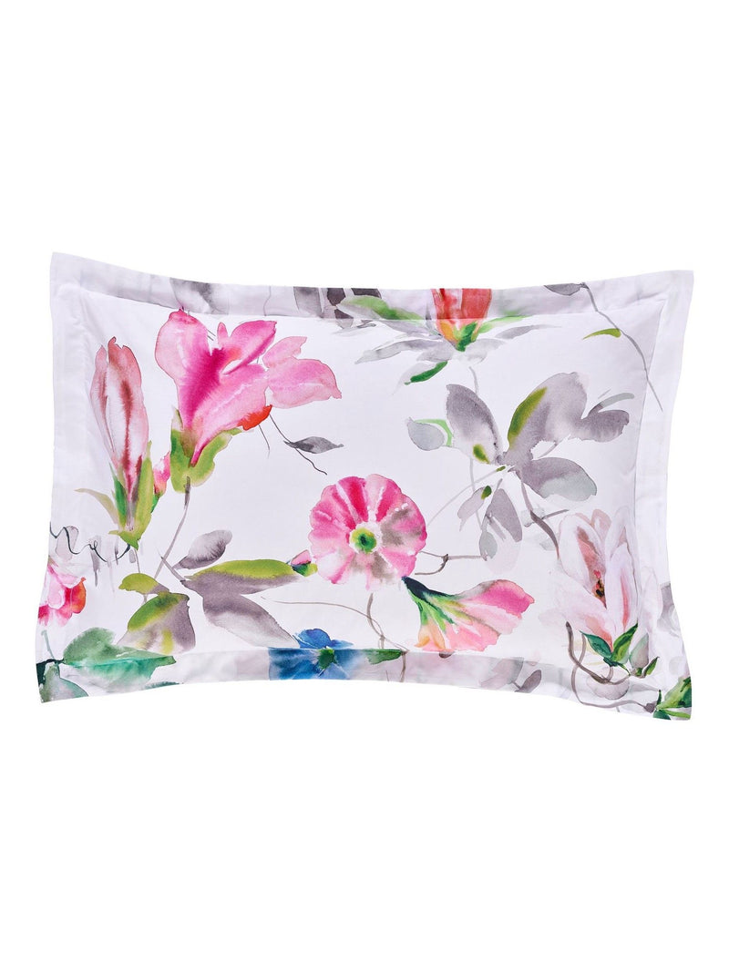 Designers Guild fuchsia pink Japanese magnolia pillowcases set (British brand)