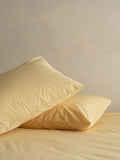 Bedfolk Yellow Relaxed Cotton Pillowcases Pair