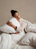 Bedfolk Cream Relaxed Cotton Pillowcases Pair