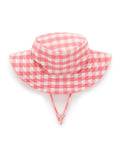 Purebaby pink broad brim swim hat (British brand)