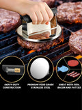 Gourmet Easy stainless steel burger press, UK version