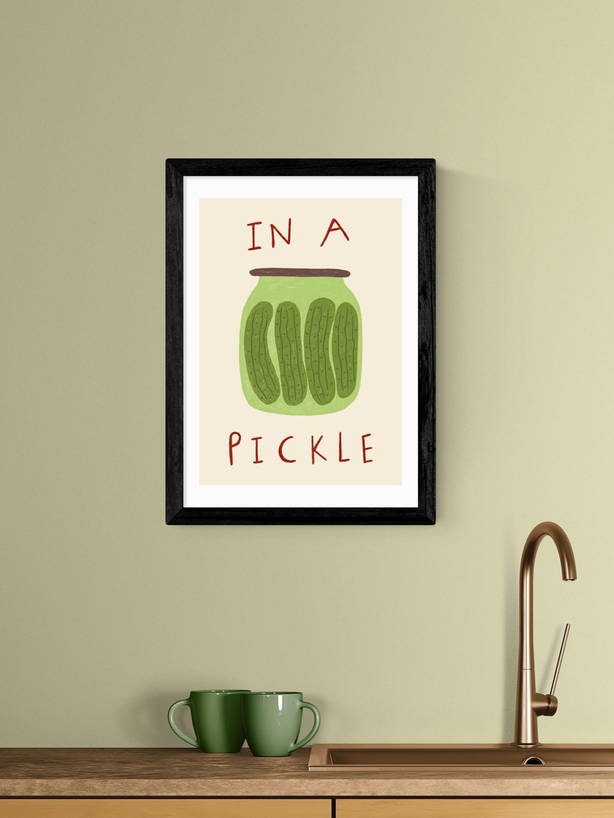 East End Prints Pickle wall art print - British product