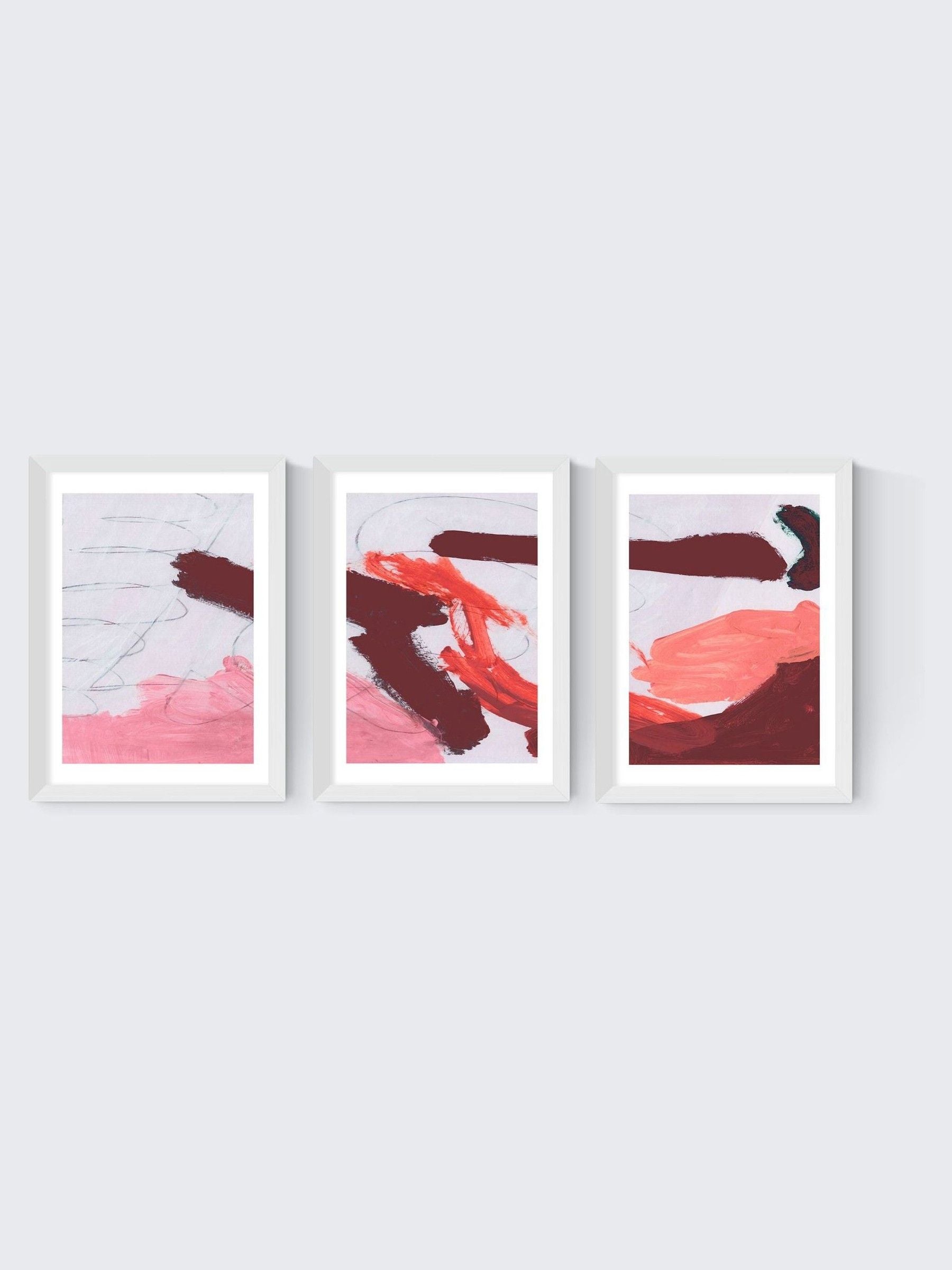 East End Prints triptych art print set by Dan Hobday, imported from the UK