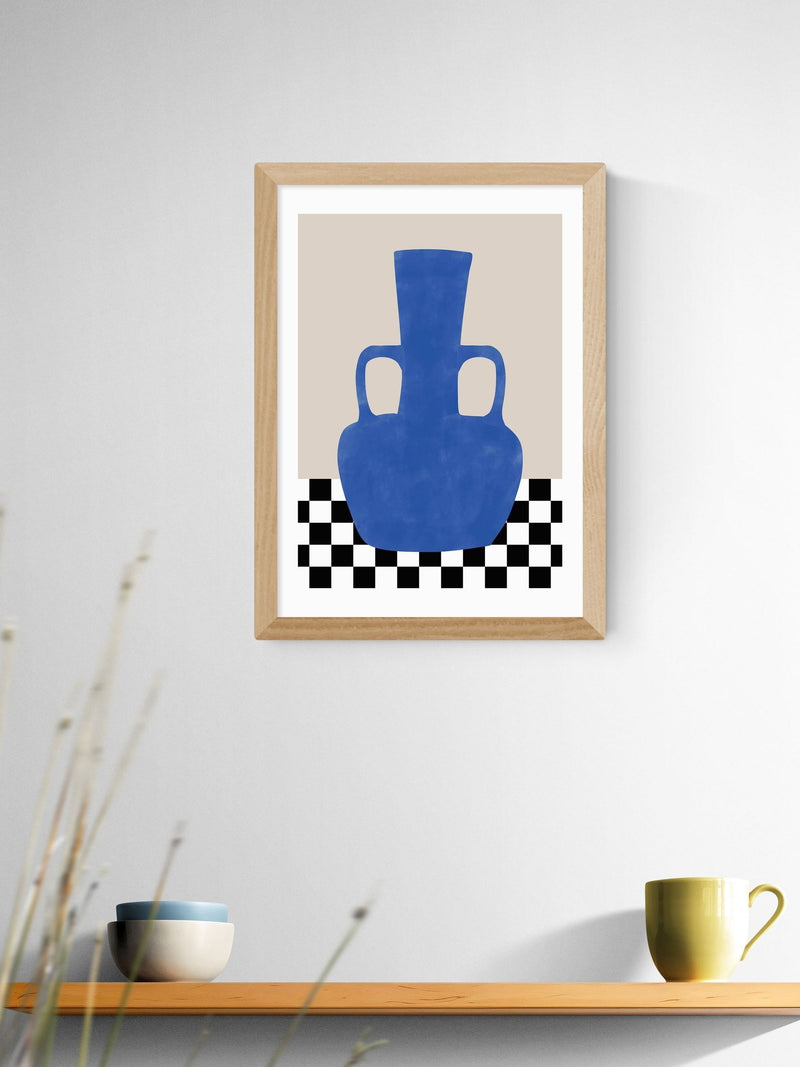East End Prints Oak Blue Still Life Poster II Wall Art Print by The Print Republic