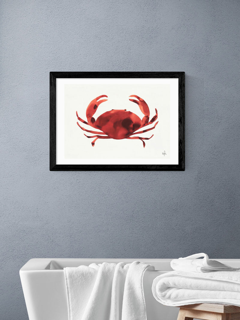 East End Prints Black Crabs Tale Wall Art Print by Merel Takken