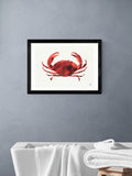 East End Prints Black Crabs Tale Wall Art Print by Merel Takken