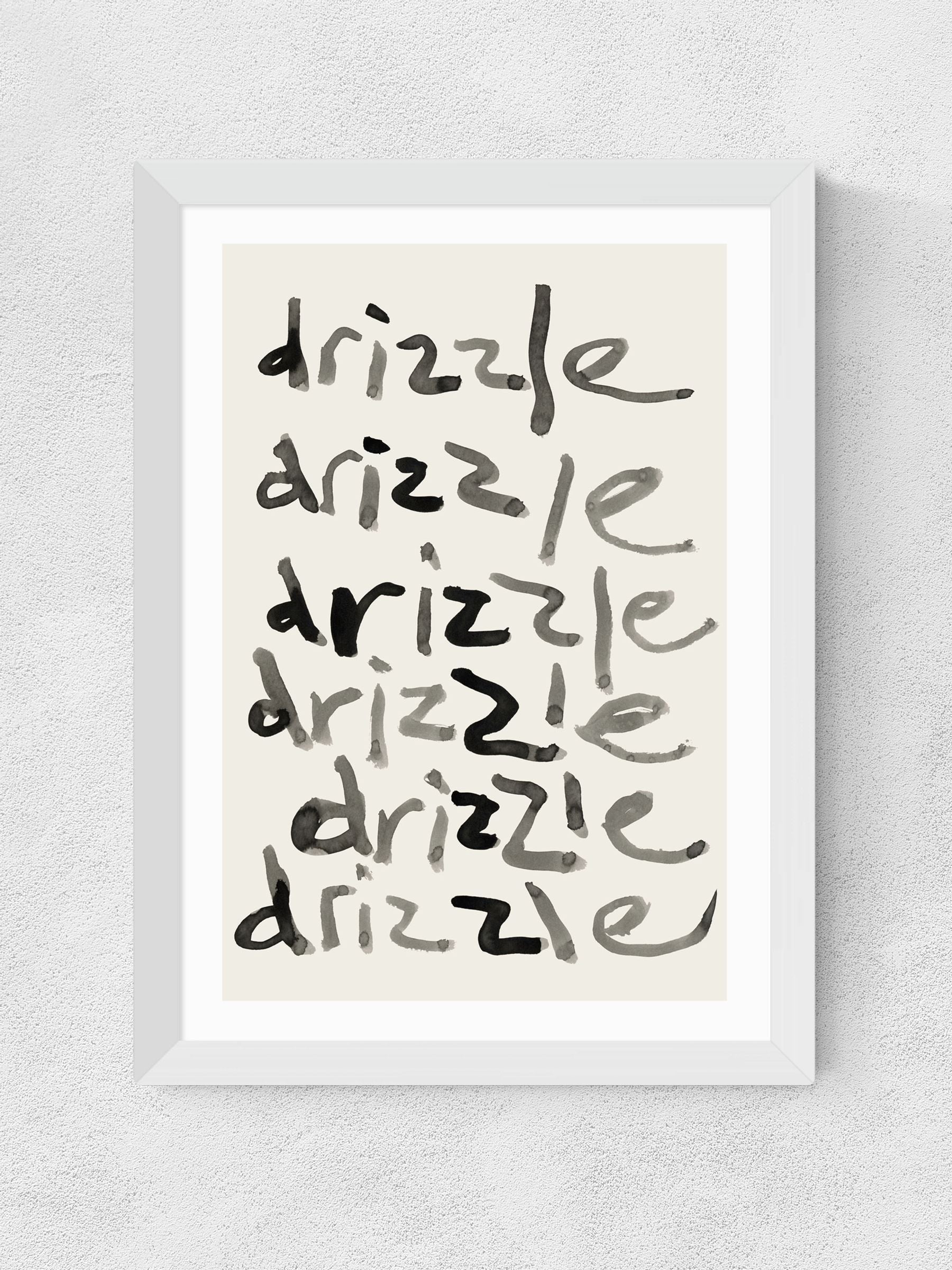 East End Prints Cartissi Drizzle pattern wall art print (British brand)