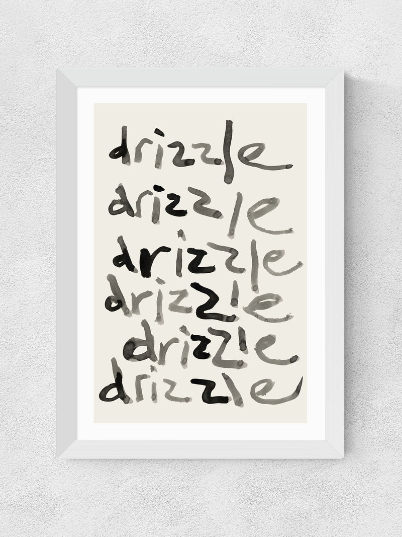 East End Prints Cartissi Drizzle pattern wall art print (British brand)