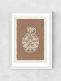 East End Prints white rustic vase wall art print, UK version