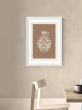 East End Prints white rustic vase wall art print, UK version