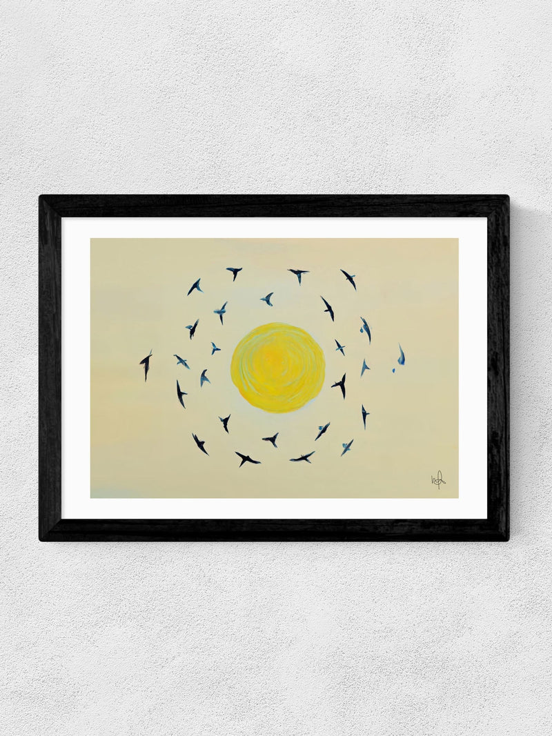 East End Prints Fly Away With Me wall art print, imported from the UK