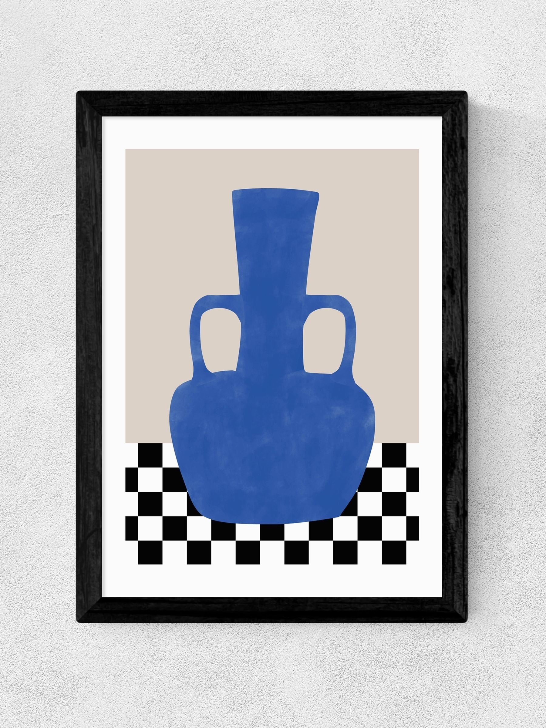 East End Prints still life poster Black Blue by The Print Republic (British brand)