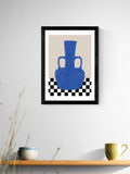 East End Prints still life poster Black Blue by The Print Republic (British brand)