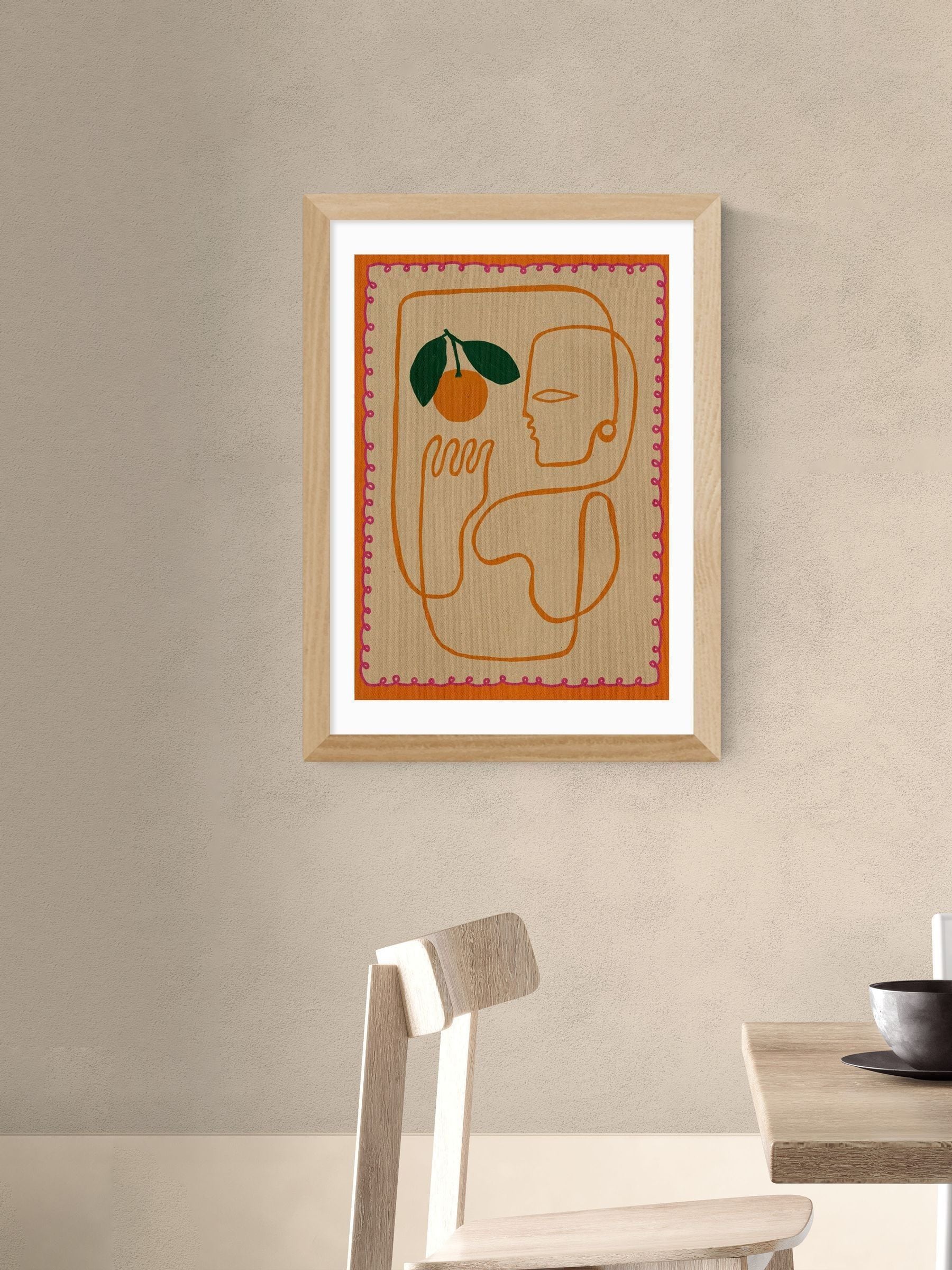 East End Prints Oak Fruit Fiesta wall art print, UK version