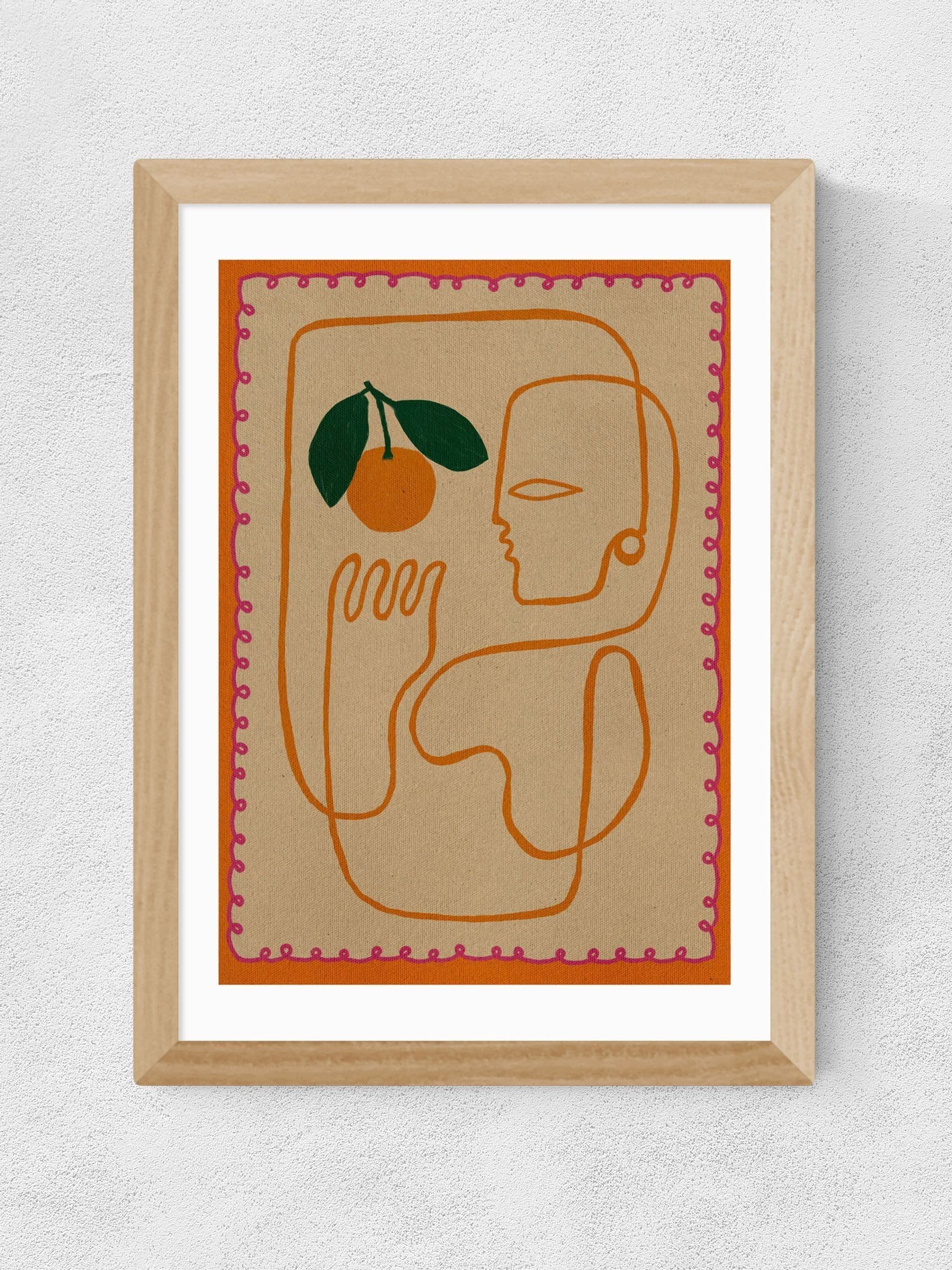 East End Prints Oak Fruit Fiesta wall art print, UK version