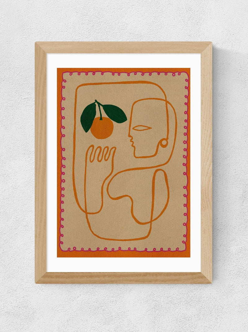 East End Prints Oak Fruit Fiesta wall art print, UK version