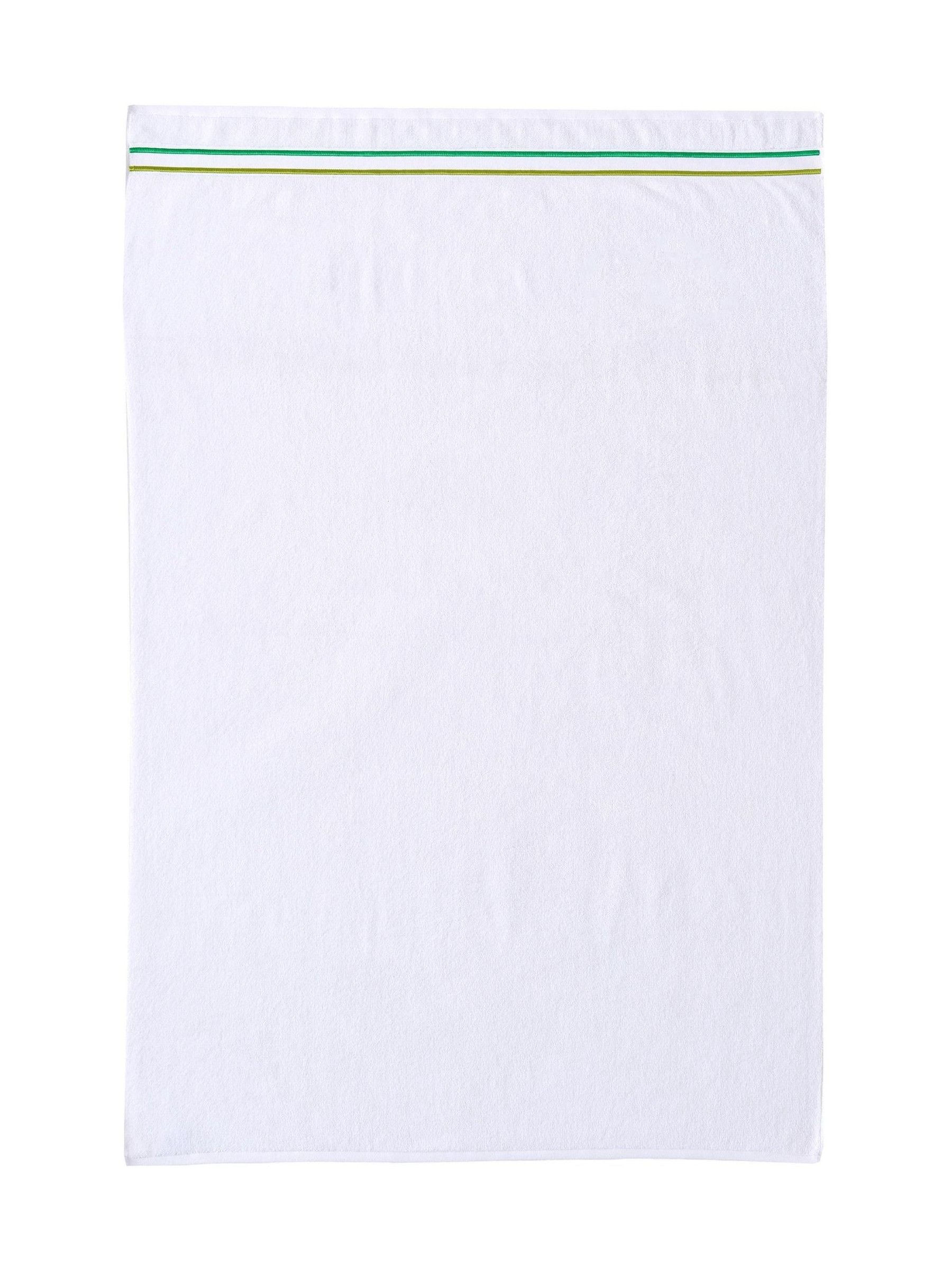 Designers Guild Astor bath towel emerald green 125x70cm, imported from the UK