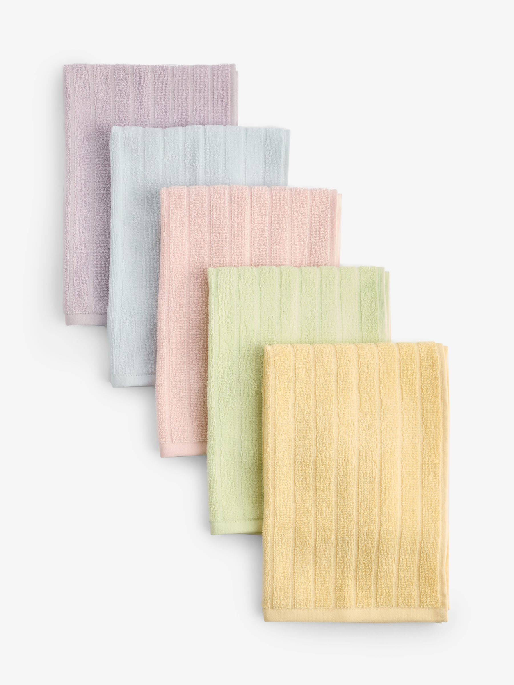Sage Green Terry Tea Towels Set of 5