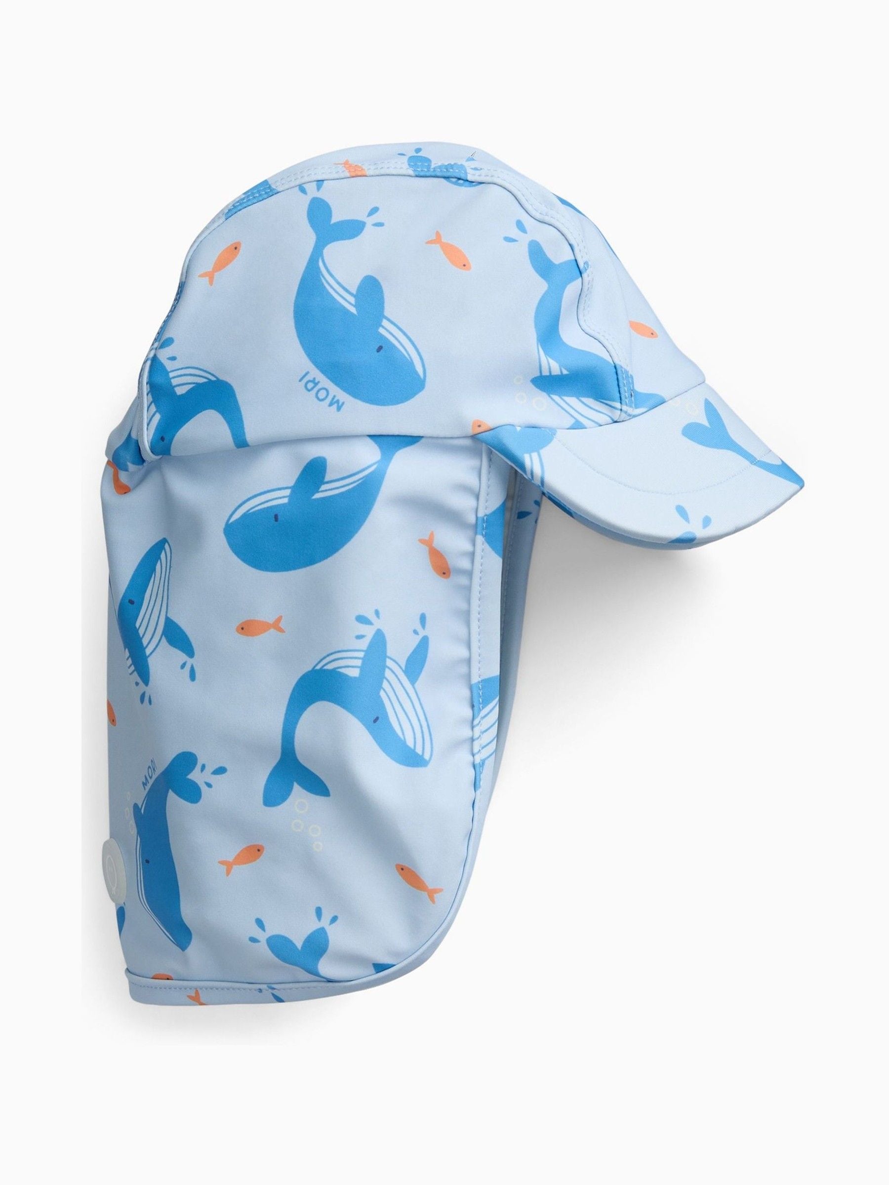 MORI Blue Whale Song sunsafe swim hat, UK version