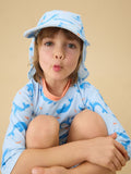 MORI Blue Whale Song sunsafe swim hat, UK version