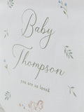 Made Yours personalised baby wall hanging decoration (British brand)