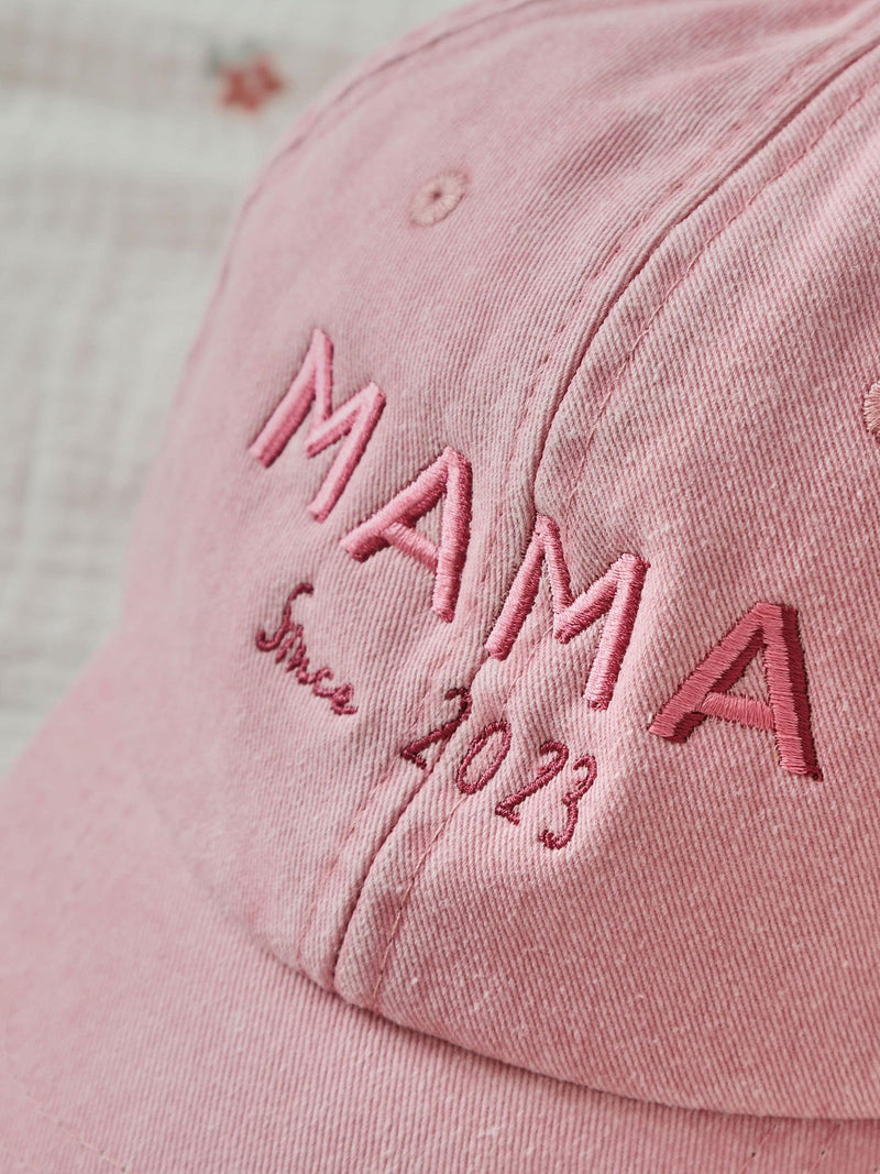 Made Yours personalised vintage pink mama cap, UK version