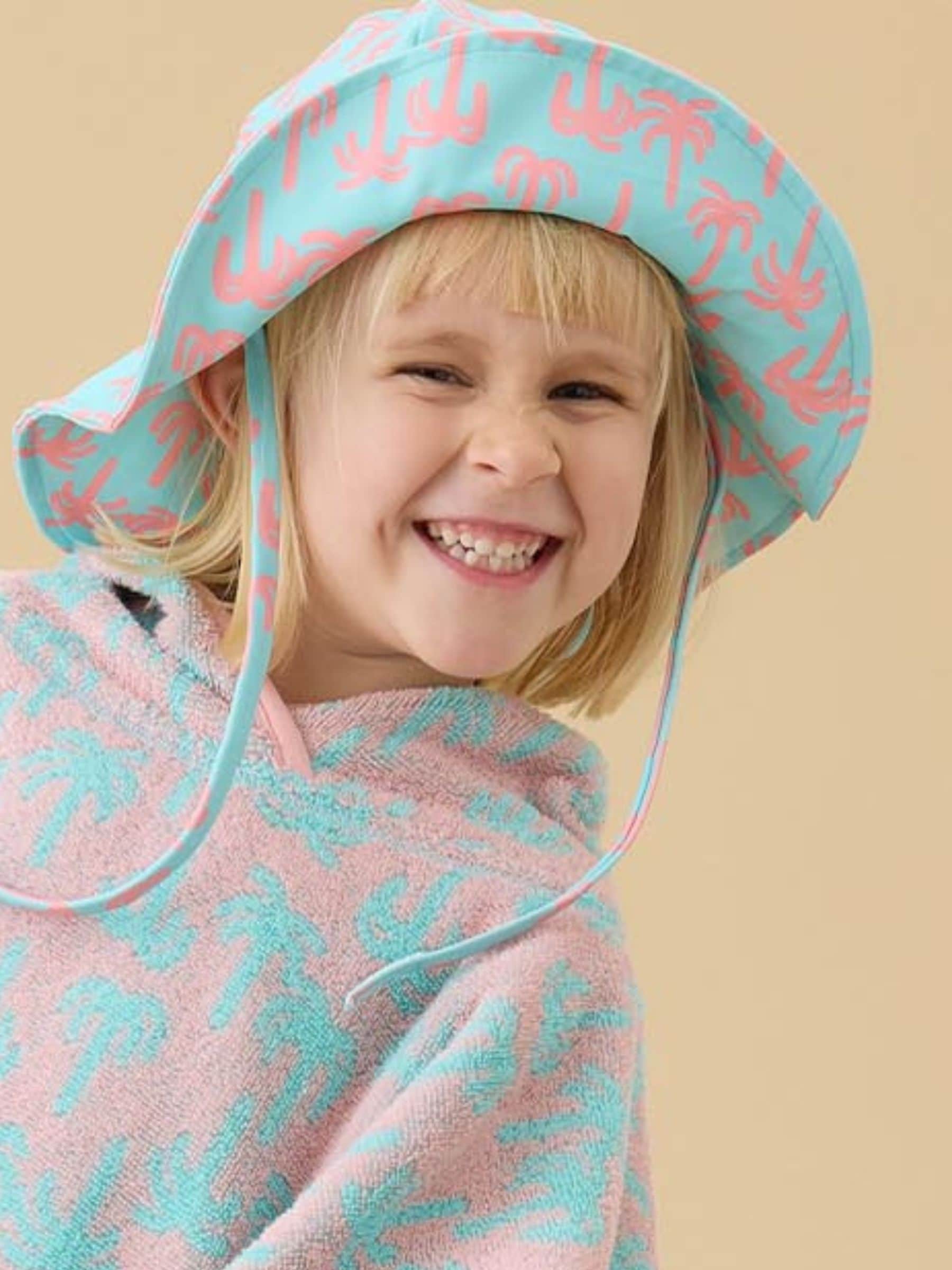 KIDLY by MORI Blue Floppy Sunsafe Swim Hat