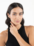 BOSS Kassy gold IP earrings crystal centre, imported from the UK