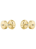 BOSS Kassy gold IP earrings crystal centre, imported from the UK