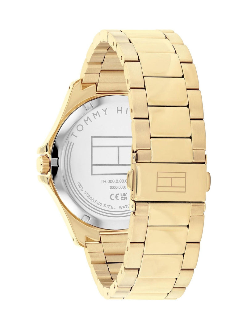 Tommy Hilfiger gold tone plated bracelet watch 43mm (British brand)