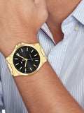 Tommy Hilfiger gold tone plated bracelet watch 43mm (British brand)