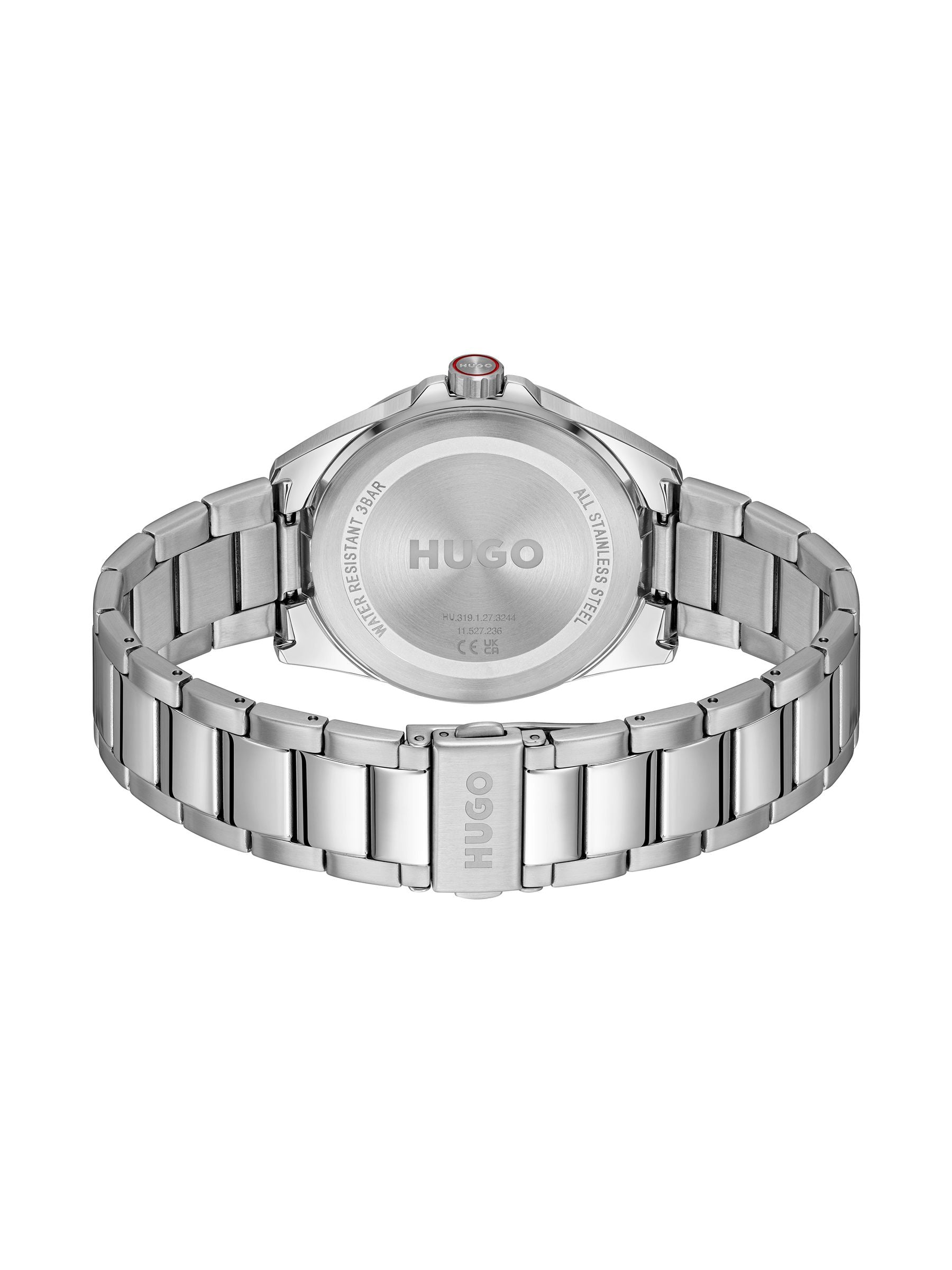 HUGO watch green dial stainless steel bracelet 41mm (British brand)