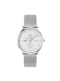 HUGO multifunction watch white dial mesh bracelet, imported from the UK