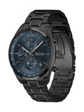 BOSS Grand Prix Chrono Black IP watch 44.5mm, UK version