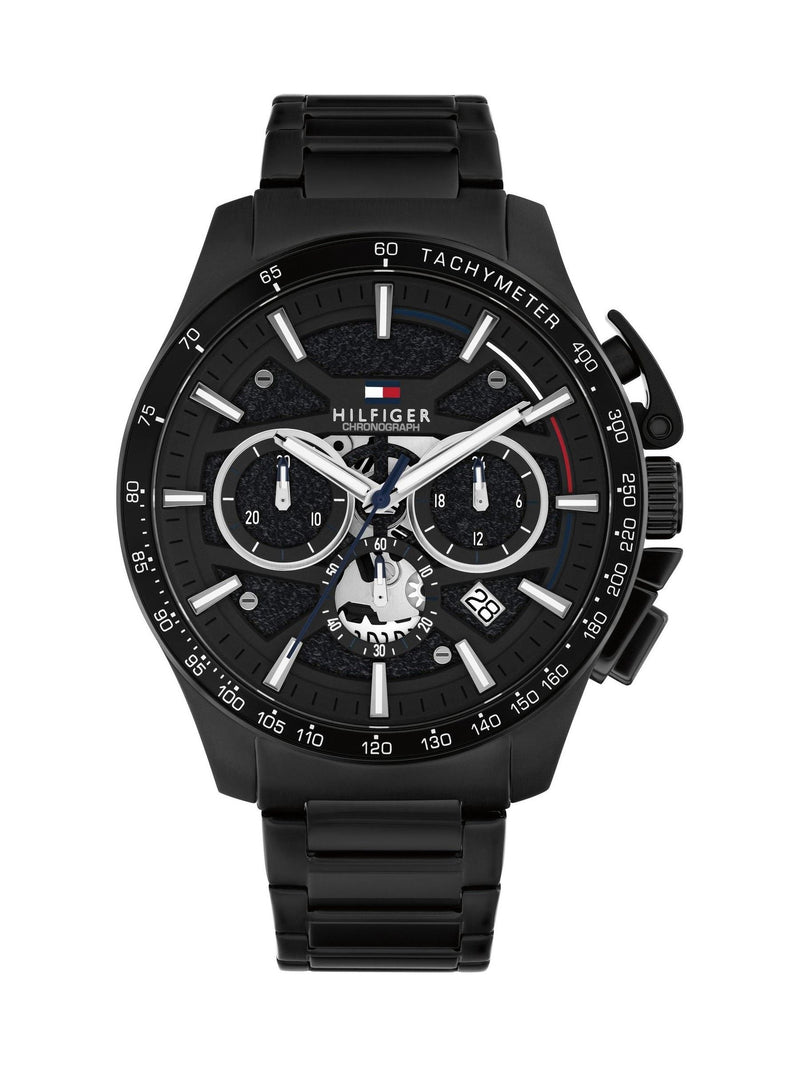 Tommy Hilfiger black IP watch 44mm - British product