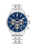 Tommy Hilfiger silver tone stainless steel bracelet watch 43mm, UK version