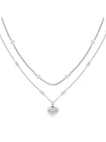Tommy Hilfiger silver tone layered chain necklace - British product