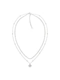 Tommy Hilfiger silver tone layered chain necklace - British product