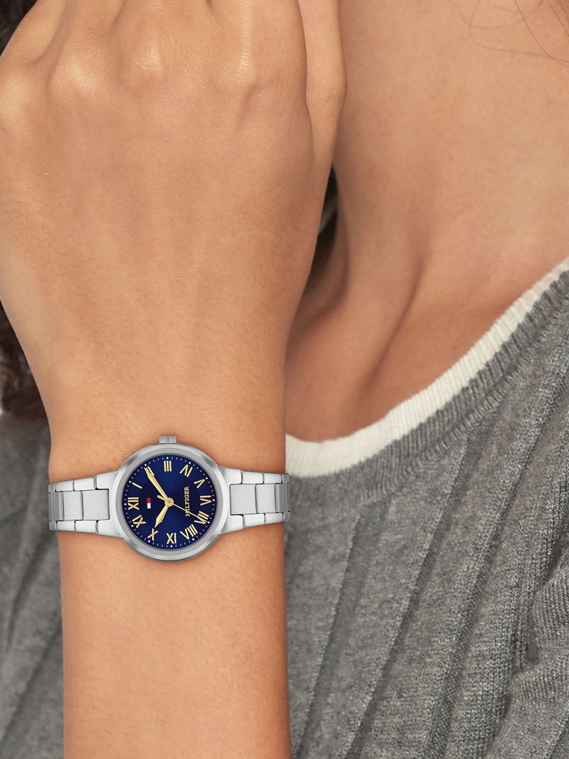 Tommy Hilfiger silver tone stainless steel bracelet watch, UK version